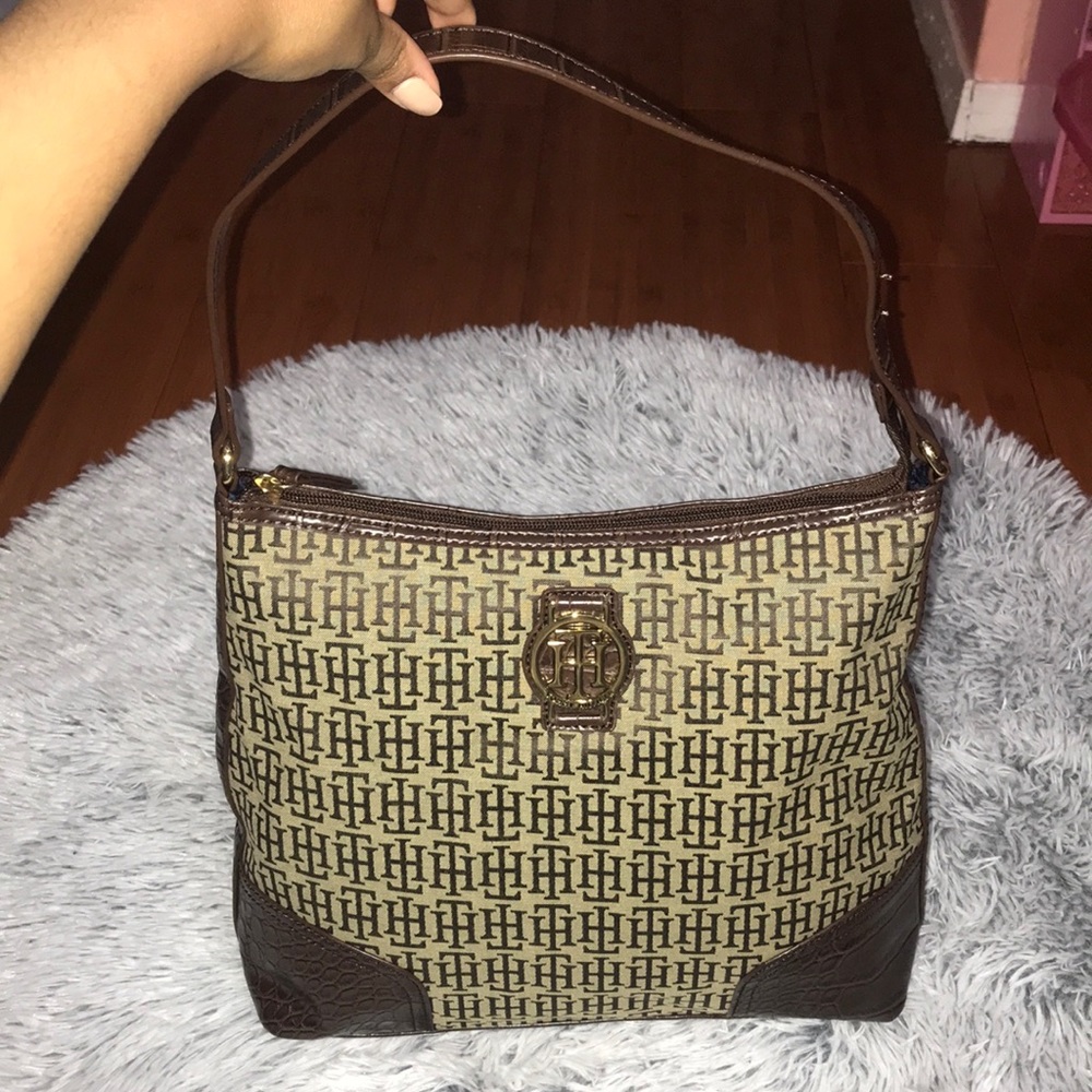 Tommy Hilfiger Brown Logo Handbag